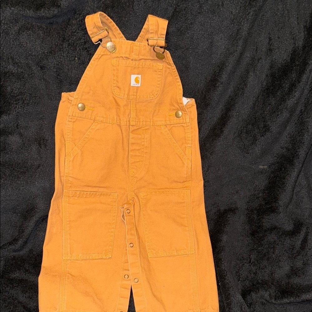 Carhartt Orange Durable Work Overalls